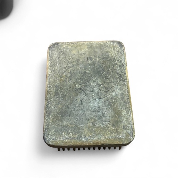 VTG Japanese Rectangular Metal Kenzan Floral Frog Ikebana Flower Holder Japan - Picture 3 of 6